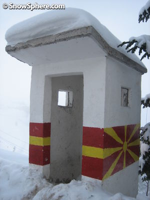 macedonia ski resort sentry box